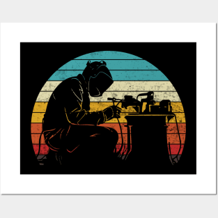 Welding Retro Vintage Funny Welder Quotes Posters and Art